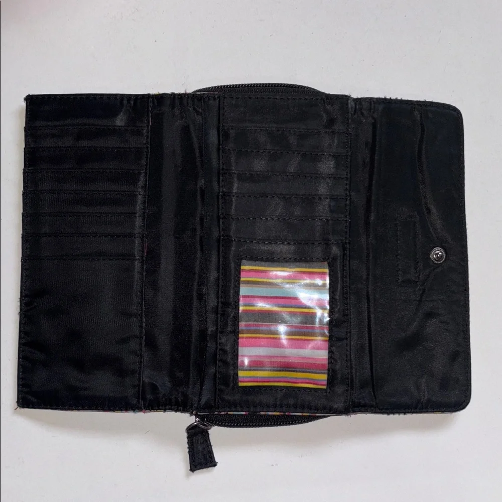 Kate Spade Vibrant Striped Wallet Y2K KATE SPADE STRIPES TRIFOLD WALLET VTG